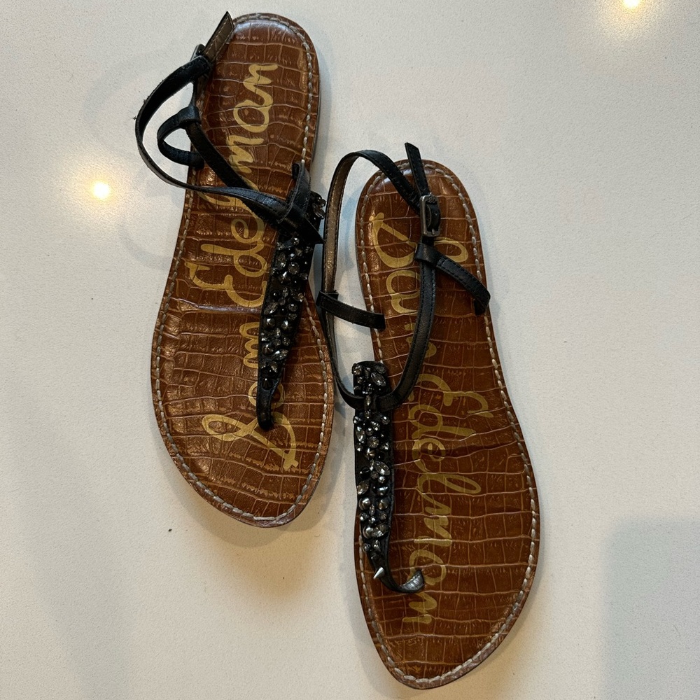 Sam Edelman Gigi Gwenyth Embellished Thong Sandal